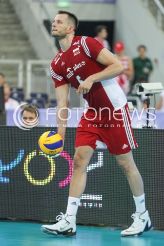 25.06.2016 LODZ <br />SIATKOWKA MEZCZYZN LIGA SWIATOWA 2016 <br />FIVB VOLLEYBALL WORLD LEAGUE 2016 <br />MECZ POLSKA - ROSJA ( Poland - Russia ) <br />N/Z BARTOSZ KUREK SYLWETKA <br /> 