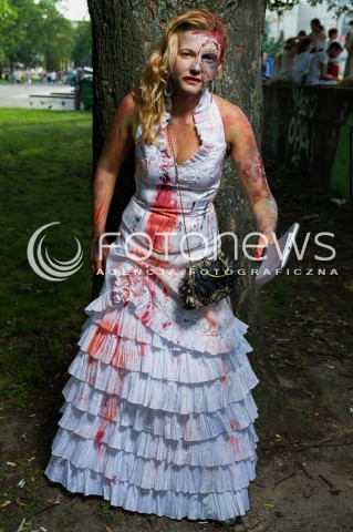  25.06.2016 WARSZAWA<br />MARSZ ZYWYCH TRUPOW W WARSZAWIE<br />ZOMBIE WALK<br />N/Z UCZESTNIK MARSZU<br /> 