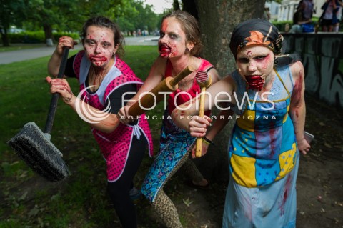  25.06.2016 WARSZAWA<br />MARSZ ZYWYCH TRUPOW W WARSZAWIE<br />ZOMBIE WALK<br />N/Z UCZESTNIK MARSZU<br /> 