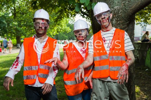  25.06.2016 WARSZAWA<br />MARSZ ZYWYCH TRUPOW W WARSZAWIE<br />ZOMBIE WALK<br />N/Z UCZESTNIK MARSZU<br /> 