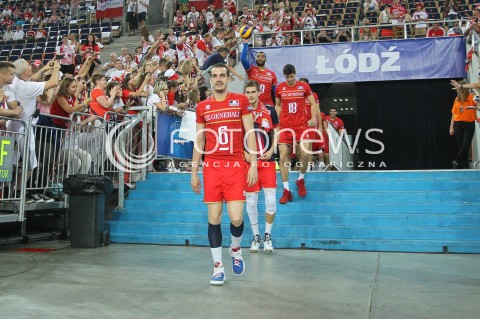 26.06.2016 LODZ <br />SIATKOWKA MEZCZYZN LIGA SWIATOWA 2016 <br />FIVB VOLLEYBALL WORLD LEAGUE 2016 <br />MECZ POLSKA - FRANCJA ( Poland - France ) <br />N/Z BENJAMIN TONIUTTI WYJSCIE NA BOISKO<br /> 