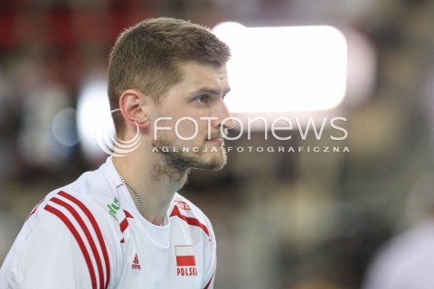  26.06.2016 LODZ <br />SIATKOWKA MEZCZYZN LIGA SWIATOWA 2016 <br />FIVB VOLLEYBALL WORLD LEAGUE 2016 <br />MECZ POLSKA - FRANCJA ( Poland - France ) <br />N/Z PIOTR NOWAKOWSKI SYLWETKA <br /> 