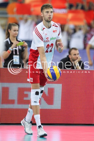  26.06.2016 LODZ <br />SIATKOWKA MEZCZYZN LIGA SWIATOWA 2016 <br />FIVB VOLLEYBALL WORLD LEAGUE 2016 <br />MECZ POLSKA - FRANCJA ( Poland - France ) <br />N/Z BARTOSZ BEDNORZ SYLWETKA <br /> 