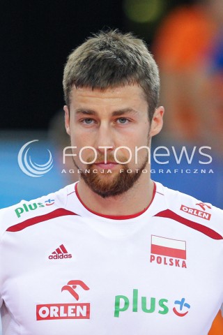  26.06.2016 LODZ <br />SIATKOWKA MEZCZYZN LIGA SWIATOWA 2016 <br />FIVB VOLLEYBALL WORLD LEAGUE 2016 <br />MECZ POLSKA - FRANCJA ( Poland - France ) <br />N/Z MICHAL KUBIAK GLOWKA PORTRET SYLWETKA <br /> 