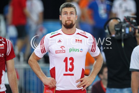  26.06.2016 LODZ <br />SIATKOWKA MEZCZYZN LIGA SWIATOWA 2016 <br />FIVB VOLLEYBALL WORLD LEAGUE 2016 <br />MECZ POLSKA - FRANCJA ( Poland - France ) <br />N/Z MICHAL KUBIAK GLOWKA PORTRET SYLWETKA<br /> 