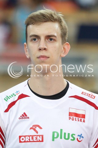  26.06.2016 LODZ <br />SIATKOWKA MEZCZYZN LIGA SWIATOWA 2016 <br />FIVB VOLLEYBALL WORLD LEAGUE 2016 <br />MECZ POLSKA - FRANCJA ( Poland - France ) <br />N/Z ARTUR SZALPUK GLOWKA PORTRET SYLWETKA<br /> 