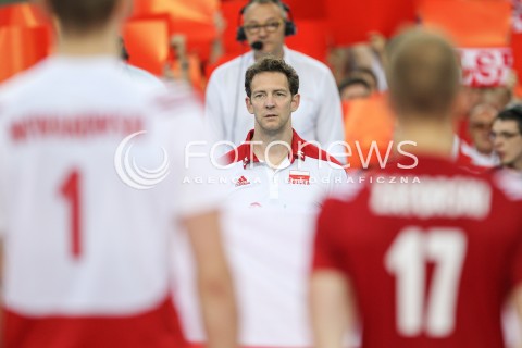  26.06.2016 LODZ <br />SIATKOWKA MEZCZYZN LIGA SWIATOWA 2016 <br />FIVB VOLLEYBALL WORLD LEAGUE 2016 <br />MECZ POLSKA - FRANCJA ( Poland - France ) <br />N/Z STEPHANE ANTIGA - I TRENER ( HEAD COACH ) <br /> 