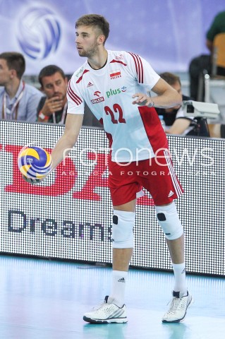  26.06.2016 LODZ <br />SIATKOWKA MEZCZYZN LIGA SWIATOWA 2016 <br />FIVB VOLLEYBALL WORLD LEAGUE 2016 <br />MECZ POLSKA - FRANCJA ( Poland - France ) <br />N/Z BARTOSZ BEDNORZ SYLWETKA <br /> 