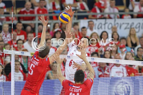  26.06.2016 LODZ <br />SIATKOWKA MEZCZYZN LIGA SWIATOWA 2016 <br />FIVB VOLLEYBALL WORLD LEAGUE 2016 <br />MECZ POLSKA - FRANCJA ( Poland - France ) <br />N/Z BARTOSZ KUREK <br /> 