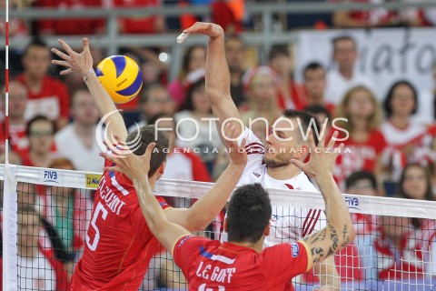  26.06.2016 LODZ <br />SIATKOWKA MEZCZYZN LIGA SWIATOWA 2016 <br />FIVB VOLLEYBALL WORLD LEAGUE 2016 <br />MECZ POLSKA - FRANCJA ( Poland - France ) <br />N/Z BARTOSZ KUREK <br /> 
