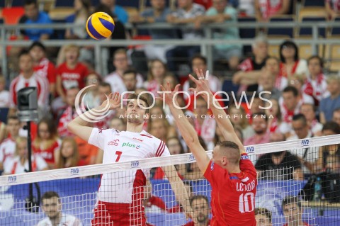  26.06.2016 LODZ <br />SIATKOWKA MEZCZYZN LIGA SWIATOWA 2016 <br />FIVB VOLLEYBALL WORLD LEAGUE 2016 <br />MECZ POLSKA - FRANCJA ( Poland - France ) <br />N/Z KAROL KLOS <br /> 