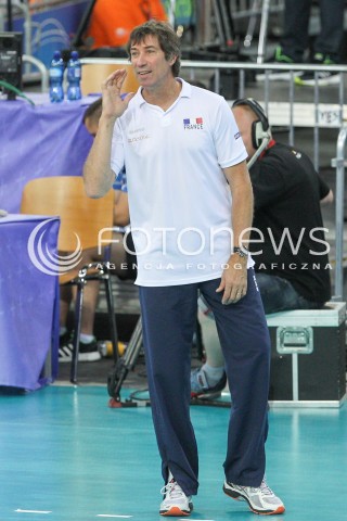  26.06.2016 LODZ <br />SIATKOWKA MEZCZYZN LIGA SWIATOWA 2016 <br />FIVB VOLLEYBALL WORLD LEAGUE 2016 <br />MECZ POLSKA - FRANCJA ( Poland - France ) <br />N/Z LAURENT TILLIE - I TRENER ( HEAD COACH ) SYLWETKA <br /> 