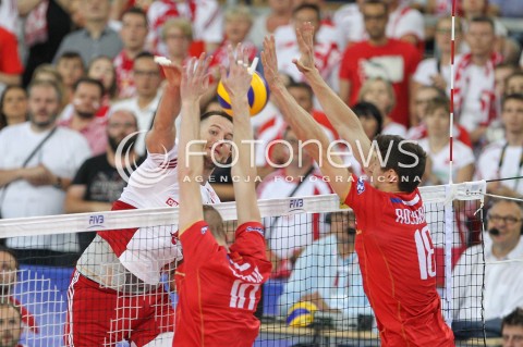  26.06.2016 LODZ <br />SIATKOWKA MEZCZYZN LIGA SWIATOWA 2016 <br />FIVB VOLLEYBALL WORLD LEAGUE 2016 <br />MECZ POLSKA - FRANCJA ( Poland - France ) <br />N/Z BARTOSZ KUREK <br /> 