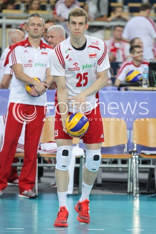  26.06.2016 LODZ <br />SIATKOWKA MEZCZYZN LIGA SWIATOWA 2016 <br />FIVB VOLLEYBALL WORLD LEAGUE 2016 <br />MECZ POLSKA - FRANCJA ( Poland - France ) <br />N/Z ARTUR SZALPUK SYLWETKA <br /> 
