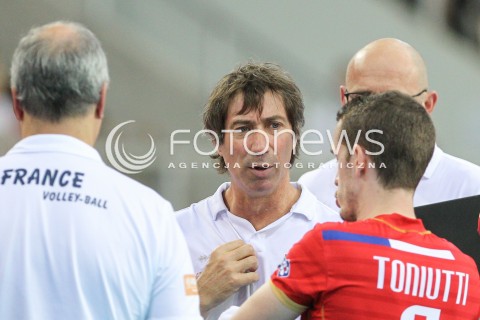  26.06.2016 LODZ <br />SIATKOWKA MEZCZYZN LIGA SWIATOWA 2016 <br />FIVB VOLLEYBALL WORLD LEAGUE 2016 <br />MECZ POLSKA - FRANCJA ( Poland - France ) <br />N/Z LAURENT TILLIE - I TRENER ( HEAD COACH ) <br /> 