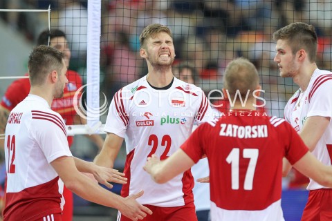  26.06.2016 LODZ <br />SIATKOWKA MEZCZYZN LIGA SWIATOWA 2016 <br />FIVB VOLLEYBALL WORLD LEAGUE 2016 <br />MECZ POLSKA - FRANCJA ( Poland - France ) <br />N/Z BARTOSZ BEDNORZ ZLOSC EMOCJE<br /> 