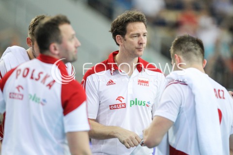  26.06.2016 LODZ <br />SIATKOWKA MEZCZYZN LIGA SWIATOWA 2016 <br />FIVB VOLLEYBALL WORLD LEAGUE 2016 <br />MECZ POLSKA - FRANCJA ( Poland - France ) <br />N/Z STEPHANE ANTIGA - I TRENER ( HEAD COACH ) <br /> 