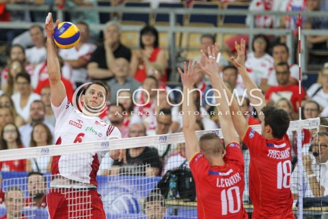  26.06.2016 LODZ <br />SIATKOWKA MEZCZYZN LIGA SWIATOWA 2016 <br />FIVB VOLLEYBALL WORLD LEAGUE 2016 <br />MECZ POLSKA - FRANCJA ( Poland - France ) <br />N/Z BARTOSZ KUREK <br /> 