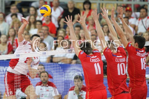  26.06.2016 LODZ <br />SIATKOWKA MEZCZYZN LIGA SWIATOWA 2016 <br />FIVB VOLLEYBALL WORLD LEAGUE 2016 <br />MECZ POLSKA - FRANCJA ( Poland - France ) <br />N/Z RAFAL BUSZEK <br /> 