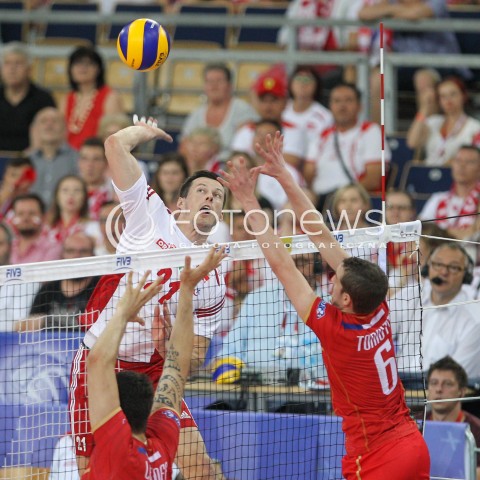  26.06.2016 LODZ <br />SIATKOWKA MEZCZYZN LIGA SWIATOWA 2016 <br />FIVB VOLLEYBALL WORLD LEAGUE 2016 <br />MECZ POLSKA - FRANCJA ( Poland - France ) <br />N/Z RAFAL BUSZEK <br /> 