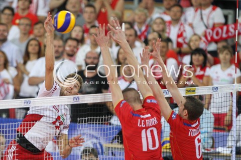  26.06.2016 LODZ <br />SIATKOWKA MEZCZYZN LIGA SWIATOWA 2016 <br />FIVB VOLLEYBALL WORLD LEAGUE 2016 <br />MECZ POLSKA - FRANCJA ( Poland - France ) <br />N/Z BARTOSZ BEDNORZ <br /> 
