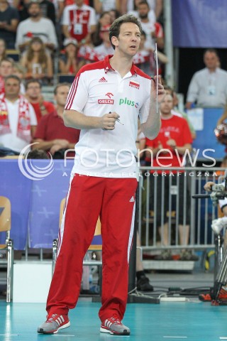 26.06.2016 LODZ <br />SIATKOWKA MEZCZYZN LIGA SWIATOWA 2016 <br />FIVB VOLLEYBALL WORLD LEAGUE 2016 <br />MECZ POLSKA - FRANCJA ( Poland - France ) <br />N/Z STEPHANE ANTIGA - I TRENER ( HEAD COACH ) SYLWETKA <br /> 