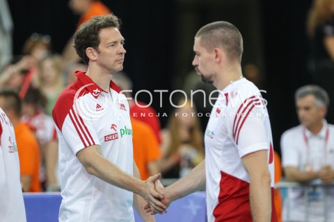  26.06.2016 LODZ <br />SIATKOWKA MEZCZYZN LIGA SWIATOWA 2016 <br />FIVB VOLLEYBALL WORLD LEAGUE 2016 <br />MECZ POLSKA - FRANCJA ( Poland - France ) <br />N/Z STEPHANE ANTIGA - I TRENER ( HEAD COACH ) DAWID KONARSKI <br /> 