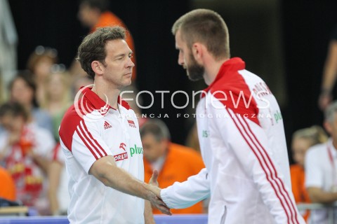  26.06.2016 LODZ <br />SIATKOWKA MEZCZYZN LIGA SWIATOWA 2016 <br />FIVB VOLLEYBALL WORLD LEAGUE 2016 <br />MECZ POLSKA - FRANCJA ( Poland - France ) <br />N/Z STEPHANE ANTIGA - I TRENER ( HEAD COACH ) MARCIN MOZDZONEK <br /> 