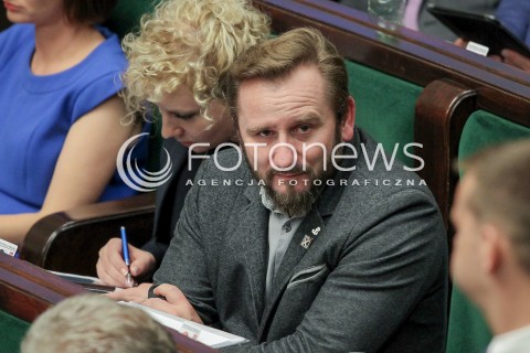  06.07.2016 WARSZAWA SEJM<br />POSIEDZENIE SEJMU RP<br />N/Z PIOTR LIROY MARZEC<br /> 