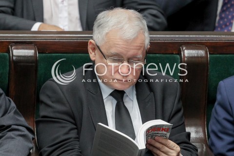  06.07.2016 WARSZAWA SEJM<br />POSIEDZENIE SEJMU RP<br />N/Z JAROSLAW KACZYNSKI<br /> 