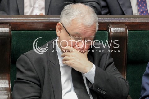  06.07.2016 WARSZAWA SEJM<br />POSIEDZENIE SEJMU RP<br />N/Z JAROSLAW KACZYNSKI<br /> 