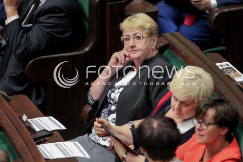  06.07.2016 WARSZAWA SEJM<br />POSIEDZENIE SEJMU RP<br />N/Z HENRYKA KRZYWONOS<br /> 