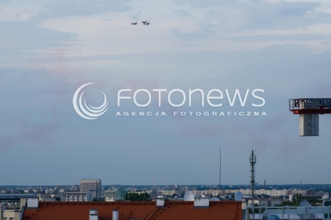  08.07.2016 WARSZAWA <br />SAMOLOTY NATO NAD MIASTEM<br />N/Z SAMOLOTY<br /> 