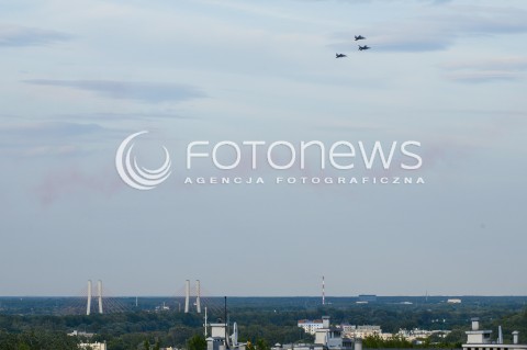  08.07.2016 WARSZAWA <br />SAMOLOTY NATO NAD MIASTEM<br />N/Z SAMOLOTY<br /> 