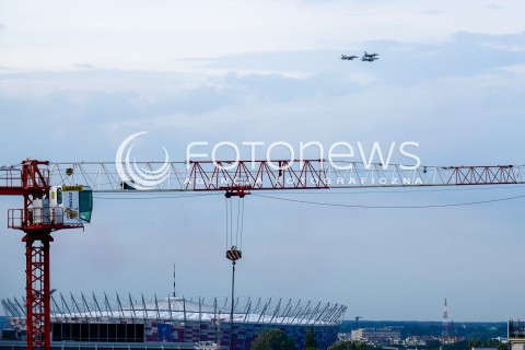  08.07.2016 WARSZAWA <br />SAMOLOTY NATO NAD MIASTEM<br />N/Z SAMOLOTY<br /> 