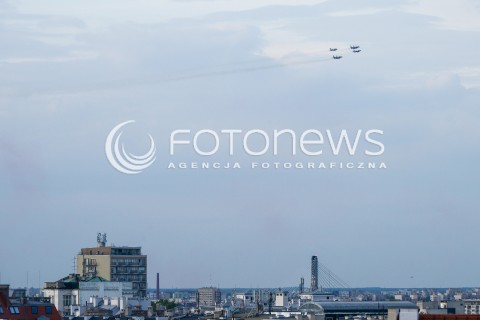  08.07.2016 WARSZAWA <br />SAMOLOTY NATO NAD MIASTEM<br />N/Z SAMOLOTY<br /> 