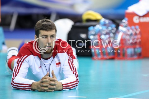  13.07.2016 KRAKOW <br />SIATKOWKA MEZCZYZN LIGA SWIATOWA 2016 TURNIEJ FINALOWY <br />FIVB VOLLEYBALL WORLD LEAGUE FINAL SIX 2016 <br />MECZ POLSKA - FRANCJA ( Poland - France ) <br />N/Z MICHAL KUBIAK SYLWETKA <br /> 