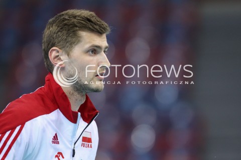  13.07.2016 KRAKOW <br />SIATKOWKA MEZCZYZN LIGA SWIATOWA 2016 TURNIEJ FINALOWY <br />FIVB VOLLEYBALL WORLD LEAGUE FINAL SIX 2016 <br />MECZ POLSKA - FRANCJA ( Poland - France ) <br />N/Z PIOTR NOWAKOWSKI SYLWETKA <br /> 