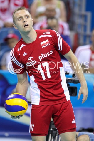  13.07.2016 KRAKOW <br />SIATKOWKA MEZCZYZN LIGA SWIATOWA 2016 TURNIEJ FINALOWY <br />FIVB VOLLEYBALL WORLD LEAGUE FINAL SIX 2016 <br />MECZ POLSKA - FRANCJA ( Poland - France ) <br />N/Z PAWEL ZATORSKI SYLWETKA <br /> 