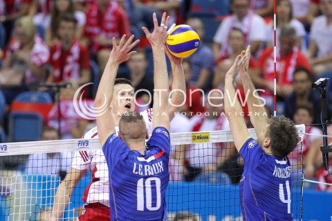  13.07.2016 KRAKOW <br />SIATKOWKA MEZCZYZN LIGA SWIATOWA 2016 TURNIEJ FINALOWY <br />FIVB VOLLEYBALL WORLD LEAGUE FINAL SIX 2016 <br />MECZ POLSKA - FRANCJA ( Poland - France ) <br />N/Z RAFAL BUSZEK <br /> 