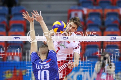  13.07.2016 KRAKOW <br />SIATKOWKA MEZCZYZN LIGA SWIATOWA 2016 TURNIEJ FINALOWY <br />FIVB VOLLEYBALL WORLD LEAGUE FINAL SIX 2016 <br />MECZ POLSKA - FRANCJA ( Poland - France ) <br />N/Z KAROL KLOS <br /> 