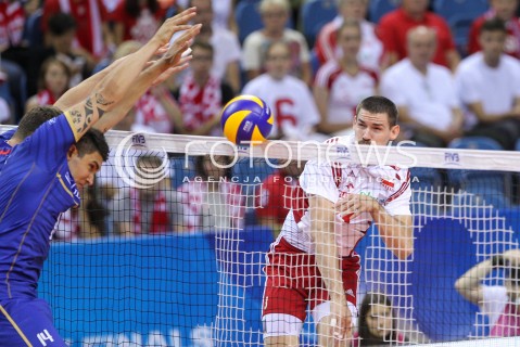  13.07.2016 KRAKOW <br />SIATKOWKA MEZCZYZN LIGA SWIATOWA 2016 TURNIEJ FINALOWY <br />FIVB VOLLEYBALL WORLD LEAGUE FINAL SIX 2016 <br />MECZ POLSKA - FRANCJA ( Poland - France ) <br />N/Z DAWID KONARSKI <br /> 