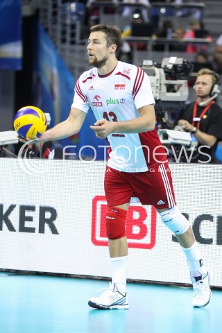  13.07.2016 KRAKOW <br />SIATKOWKA MEZCZYZN LIGA SWIATOWA 2016 TURNIEJ FINALOWY <br />FIVB VOLLEYBALL WORLD LEAGUE FINAL SIX 2016 <br />MECZ POLSKA - FRANCJA ( Poland - France ) <br />N/Z MICHAL KUBIAK SYLWETKA <br /> 