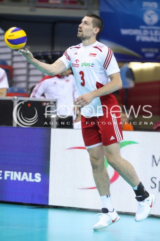  13.07.2016 KRAKOW <br />SIATKOWKA MEZCZYZN LIGA SWIATOWA 2016 TURNIEJ FINALOWY <br />FIVB VOLLEYBALL WORLD LEAGUE FINAL SIX 2016 <br />MECZ POLSKA - FRANCJA ( Poland - France ) <br />N/Z DAWID KONARSKI SYLWETKA <br /> 