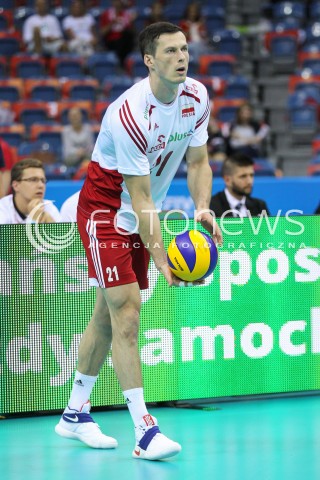  13.07.2016 KRAKOW <br />SIATKOWKA MEZCZYZN LIGA SWIATOWA 2016 TURNIEJ FINALOWY <br />FIVB VOLLEYBALL WORLD LEAGUE FINAL SIX 2016 <br />MECZ POLSKA - FRANCJA ( Poland - France ) <br />N/Z RAFAL BUSZEK SYLWETKA <br /> 