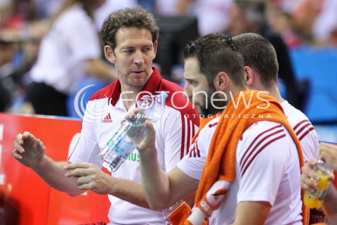  13.07.2016 KRAKOW <br />SIATKOWKA MEZCZYZN LIGA SWIATOWA 2016 TURNIEJ FINALOWY <br />FIVB VOLLEYBALL WORLD LEAGUE FINAL SIX 2016 <br />MECZ POLSKA - FRANCJA ( Poland - France ) <br />N/Z STEPHANE ANTIGA - I TRENER ( HEAD COACH ) <br /> 