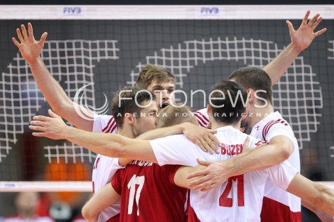  13.07.2016 KRAKOW <br />SIATKOWKA MEZCZYZN LIGA SWIATOWA 2016 TURNIEJ FINALOWY <br />FIVB VOLLEYBALL WORLD LEAGUE FINAL SIX 2016 <br />MECZ POLSKA - FRANCJA ( Poland - France ) <br />N/Z KAROL KLOS RADOSC EMOCJE <br /> 