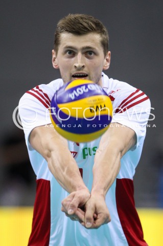  13.07.2016 KRAKOW <br />SIATKOWKA MEZCZYZN LIGA SWIATOWA 2016 TURNIEJ FINALOWY <br />FIVB VOLLEYBALL WORLD LEAGUE FINAL SIX 2016 <br />MECZ POLSKA - FRANCJA ( Poland - France ) <br />N/Z PIOTR NOWAKOWSKI SYLWETKA <br /> 