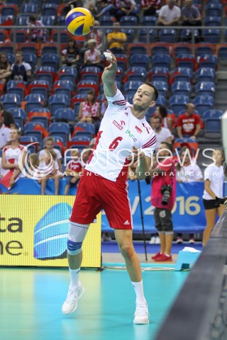  13.07.2016 KRAKOW <br />SIATKOWKA MEZCZYZN LIGA SWIATOWA 2016 TURNIEJ FINALOWY <br />FIVB VOLLEYBALL WORLD LEAGUE FINAL SIX 2016 <br />MECZ POLSKA - FRANCJA ( Poland - France ) <br />N/Z BARTOSZ KUREK SYLWETKA <br /> 
