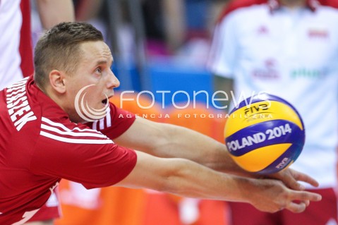  13.07.2016 KRAKOW <br />SIATKOWKA MEZCZYZN LIGA SWIATOWA 2016 TURNIEJ FINALOWY <br />FIVB VOLLEYBALL WORLD LEAGUE FINAL SIX 2016 <br />MECZ POLSKA - FRANCJA ( Poland - France ) <br />N/Z DAMIAN WOJTASZEK SYLWETKA <br /> 
